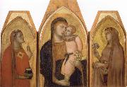 Ambrogio Lorenzetti Madonna and Child with Saints oil